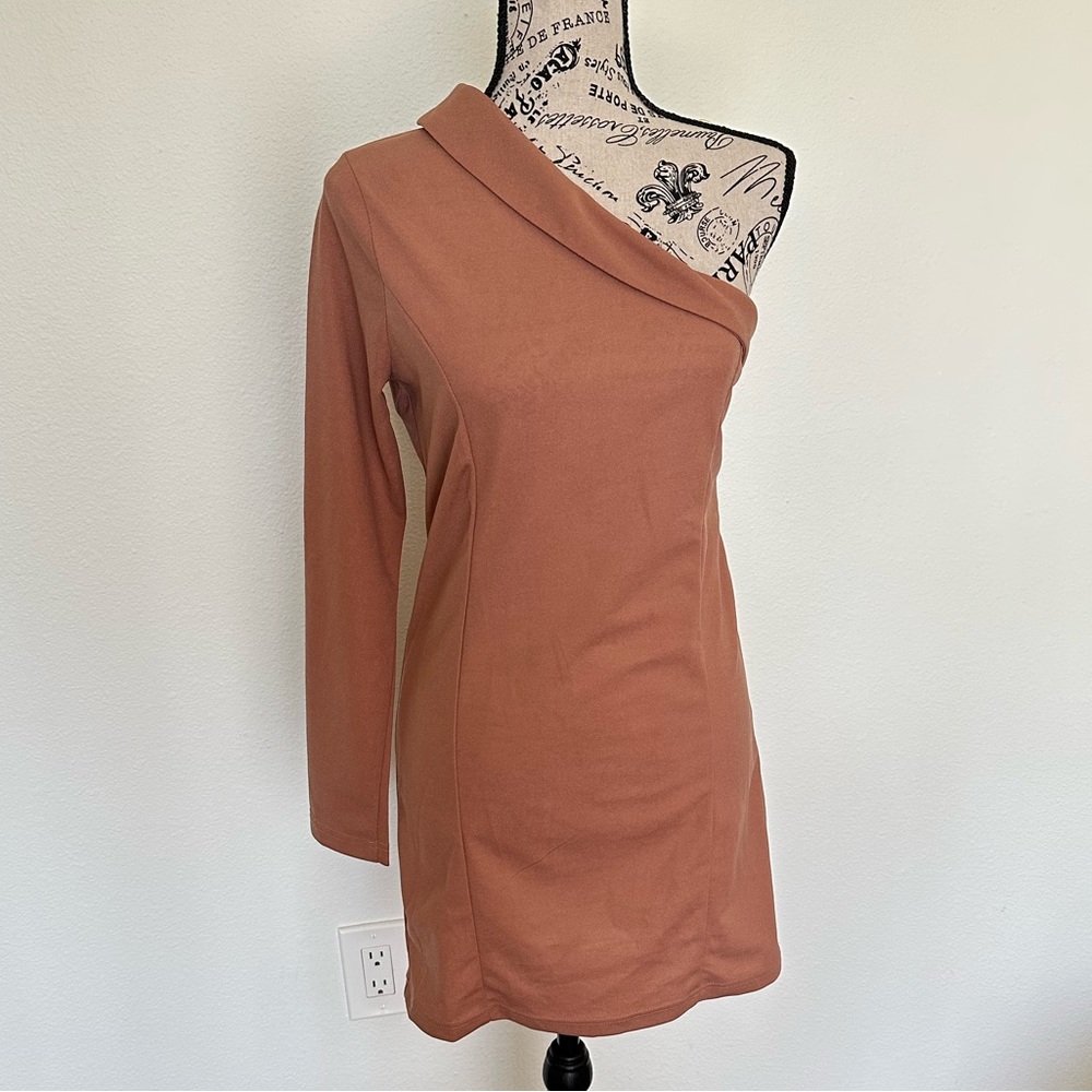 Fiesta One-Shoulder Soft Pink Dress